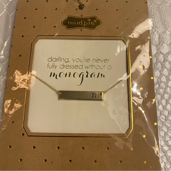 Gold Matte Lower Case Initial Necklaces - Picture 4 of 4